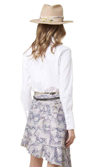 Silvian Heach Camicia donna classica bianca in cotone. PGA20531CA Bluse e camicie - Boutique Luisa Trendy