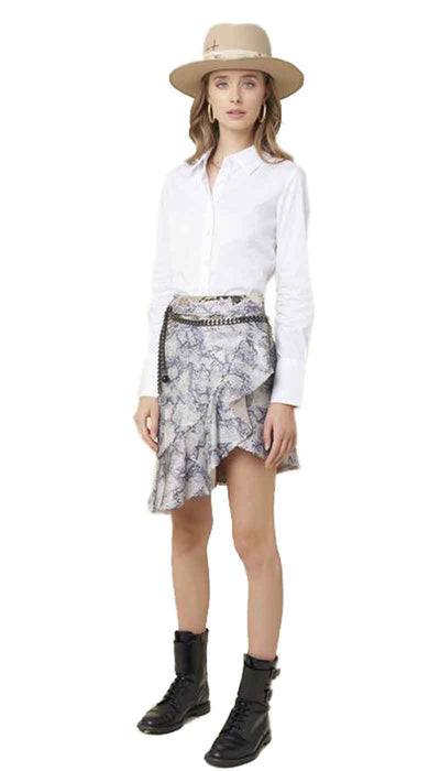 Silvian Heach Camicia donna classica bianca in cotone. PGA20531CA Bluse e camicie - Boutique Luisa Trendy