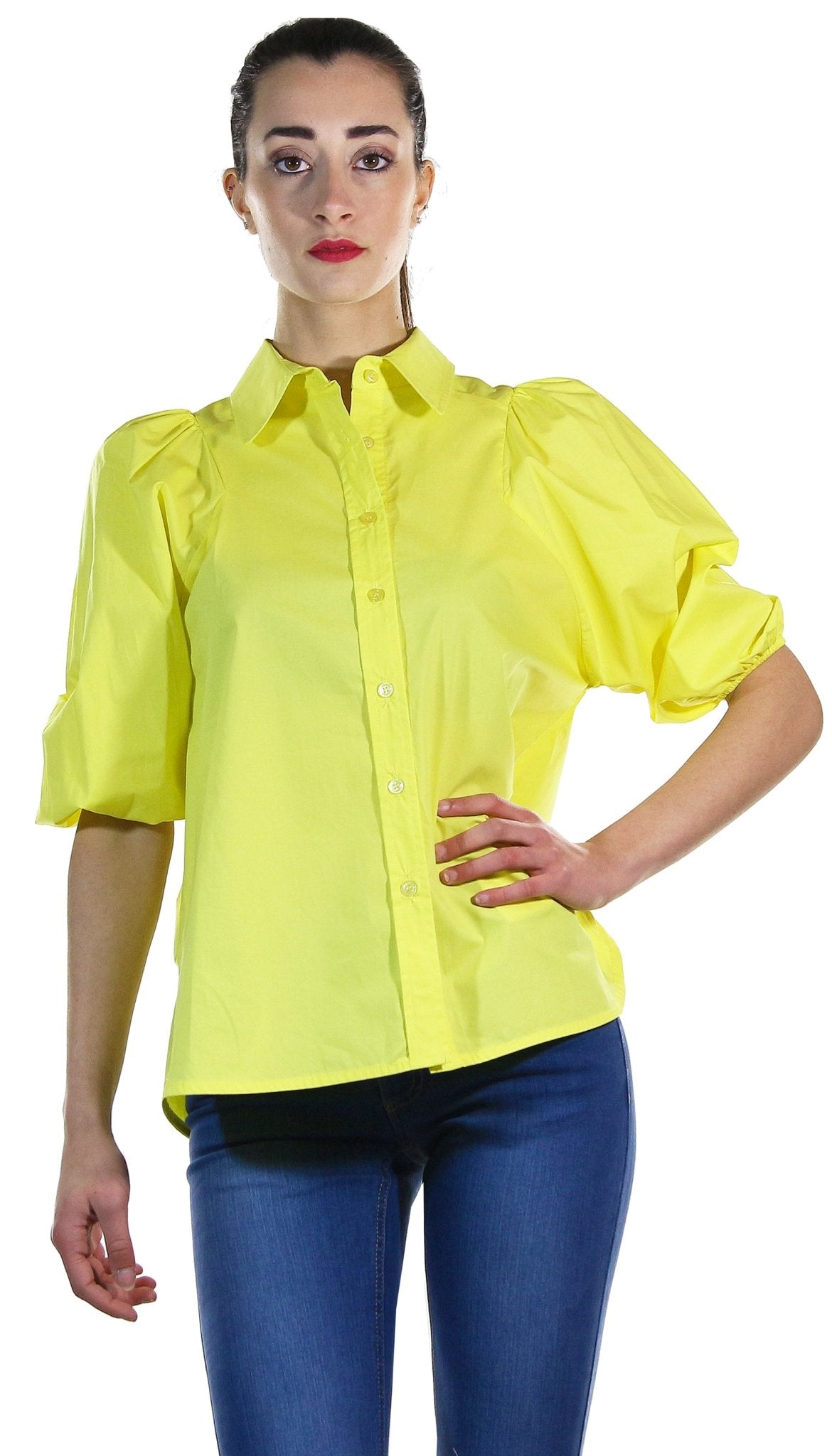 Silvian Heach Camicia in cotone con manica a sbuffo. Bluse e camicie - Boutique Luisa Trendy