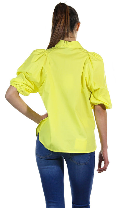 Silvian Heach Camicia in cotone con manica a sbuffo. Bluse e camicie - Boutique Luisa Trendy