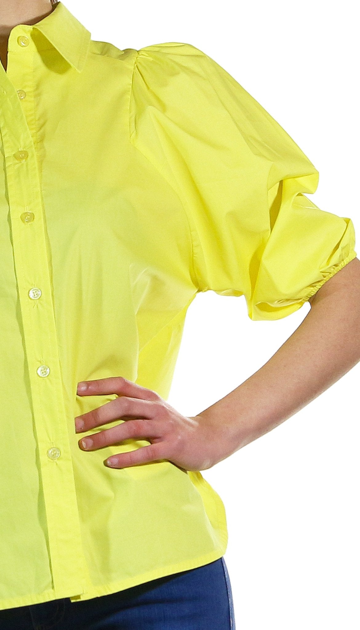 Silvian Heach Camicia in cotone con manica a sbuffo. Bluse e camicie - Boutique Luisa Trendy