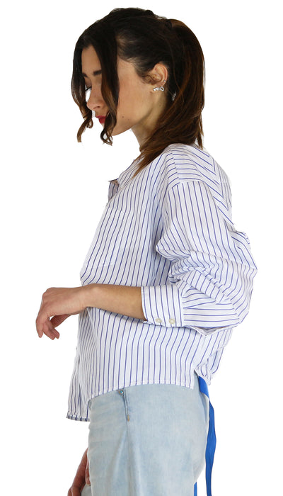 Silvian Heach Camicia in cotone rigata. (6672814768263)