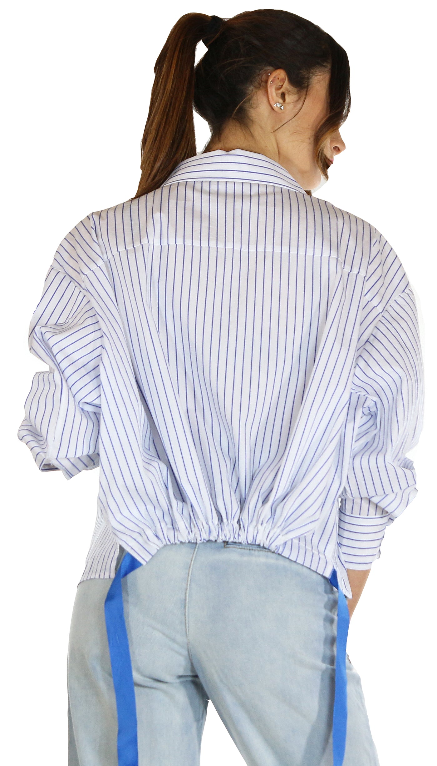 Silvian Heach Camicia in cotone rigata. (6672814768263)