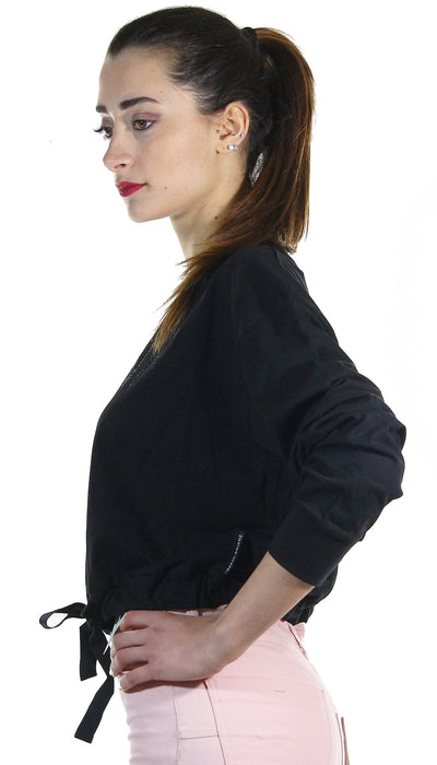 Silvian Heach Felpa crop con logo in strass. Felpa - Boutique Luisa Trendy