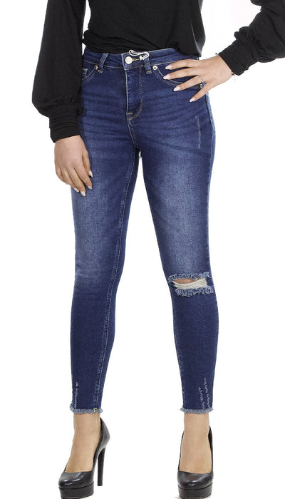 Silvian Heach Jeans con micro - rotture e fondo sfrangiato. PGA21779JE Jeans - Boutique Luisa Trendy