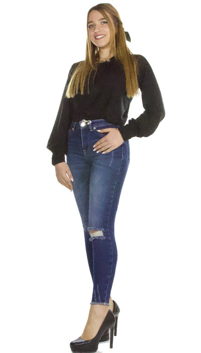 Silvian Heach Jeans con micro - rotture e fondo sfrangiato. PGA21779JE Jeans - Boutique Luisa Trendy