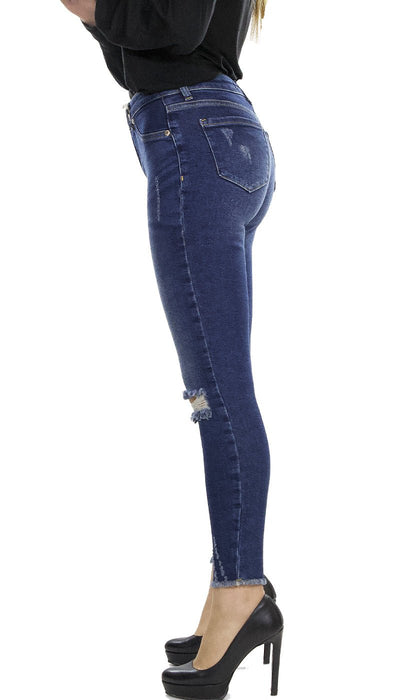 Silvian Heach Jeans con micro - rotture e fondo sfrangiato. PGA21779JE Jeans - Boutique Luisa Trendy