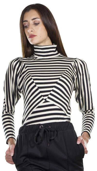 Silvian Heach Maglia a collo alto rigata. PGA21096TS Maglie e cardigan Donna - Boutique Luisa Trendy
