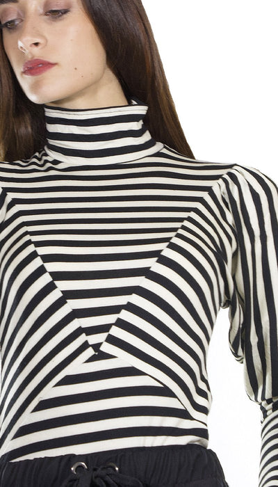Silvian Heach Maglia a collo alto rigata. PGA21096TS Maglie e cardigan Donna - Boutique Luisa Trendy