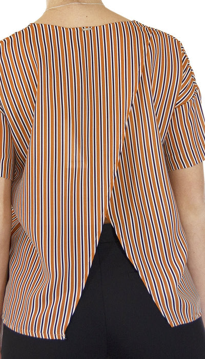 Silvian Heach Maglia coccio e nera a righe. PGP21357BL Maglie e cardigan Donna - Boutique Luisa Trendy