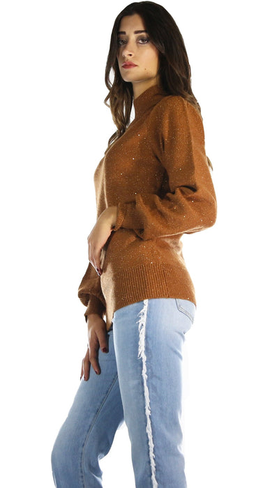Silvian Heach Maglia lupetto over con glitter Maglie e cardigan Donna - Boutique Luisa Trendy