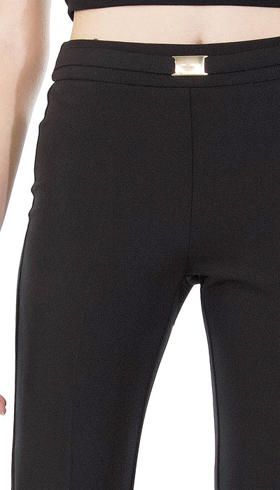 Silvian Heach Pantalone nero a sigaretta. PGP21547PA Pantalone Donna - Boutique Luisa Trendy