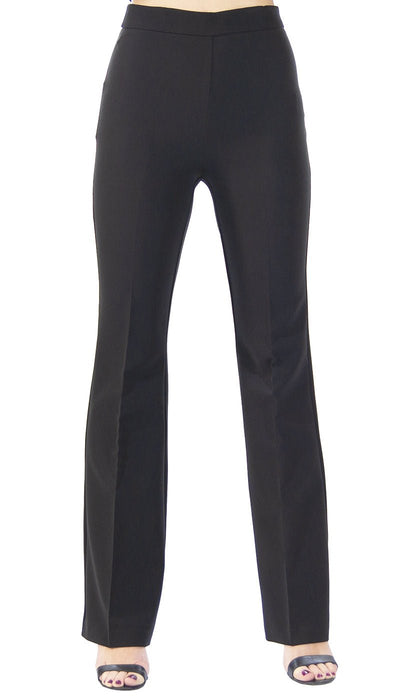 Silvian Heach Pantalone nero vita alta a zampa. PGP21545PA Pantalone Donna - Boutique Luisa Trendy