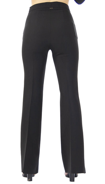 Silvian Heach Pantalone nero vita alta a zampa. PGP21545PA Pantalone Donna - Boutique Luisa Trendy