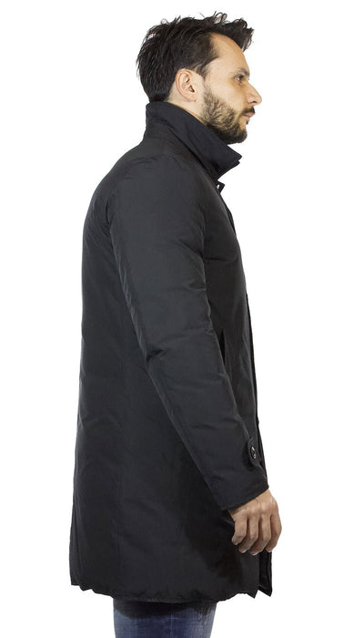 Trench uomo Seventy nero in tessuto tecnico reversibile in piuma Capispalla Uomo - Boutique Luisa Trendy