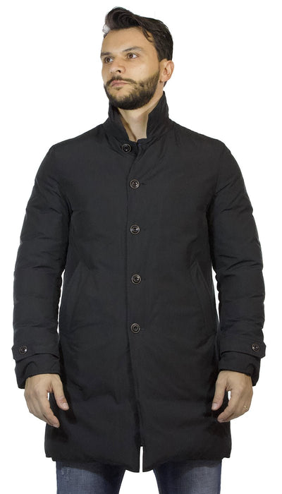 Trench uomo Seventy nero in tessuto tecnico reversibile in piuma Capispalla Uomo - Boutique Luisa Trendy