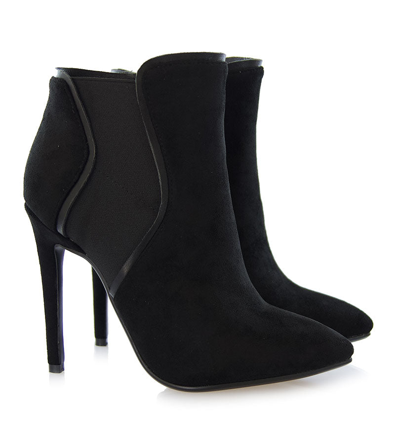 Tronchetto Silvian Heach nero in camoscio. Art. RCA20169CZ Scarpe - Boutique Luisa Trendy