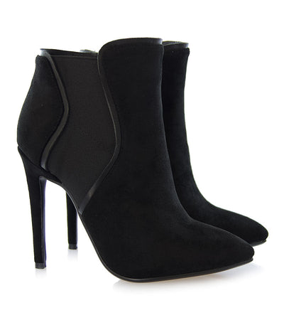 Tronchetto Silvian Heach nero in camoscio. Art. RCA20169CZ Scarpe - Boutique Luisa Trendy