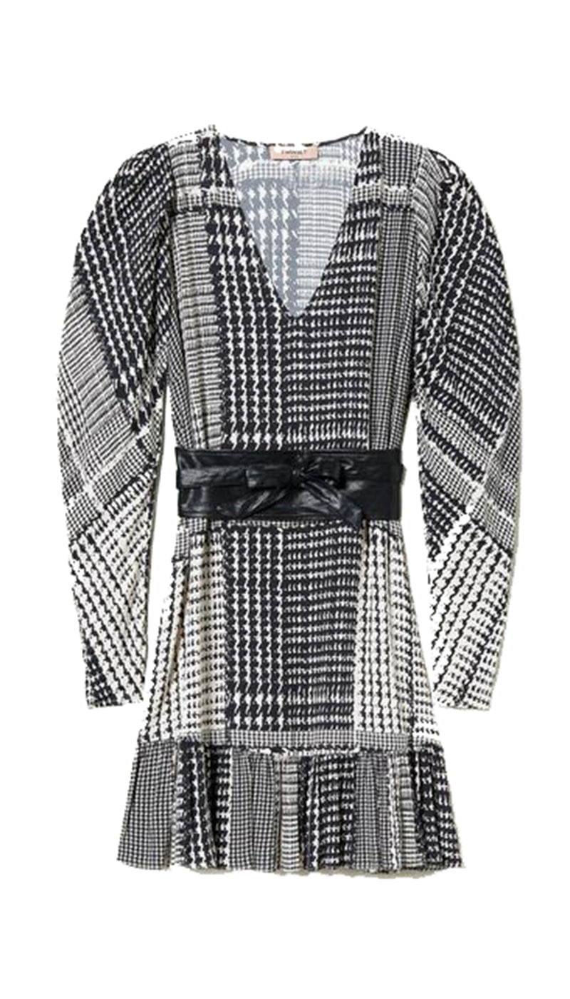 Twinset Milano Abito con stampa pied - de - poule. 212TT234C Vestiti - Boutique Luisa Trendy