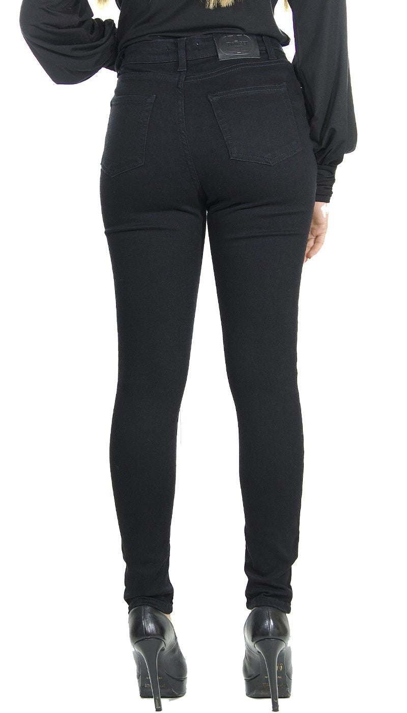 Twinset Milano Jeans nero skinny a vita alta. 212TP2360 Jeans - Boutique Luisa Trendy