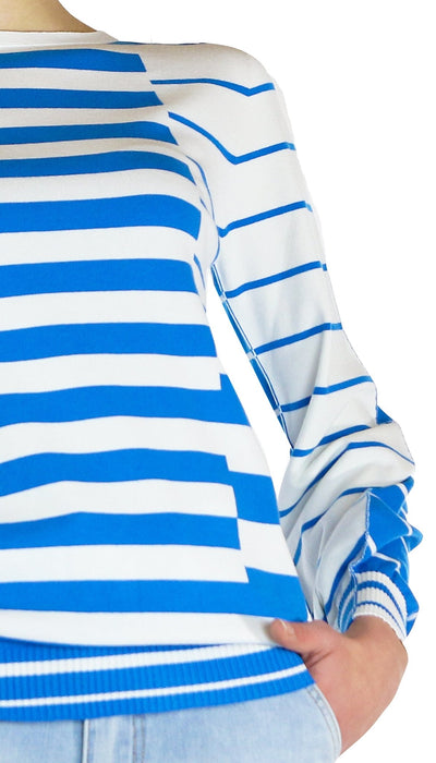 Twinset Milano Maglia con mix di righe jacquard. Maglie e cardigan Donna - Boutique Luisa Trendy