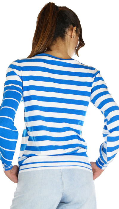 Twinset Milano Maglia con mix di righe jacquard. Maglie e cardigan Donna - Boutique Luisa Trendy