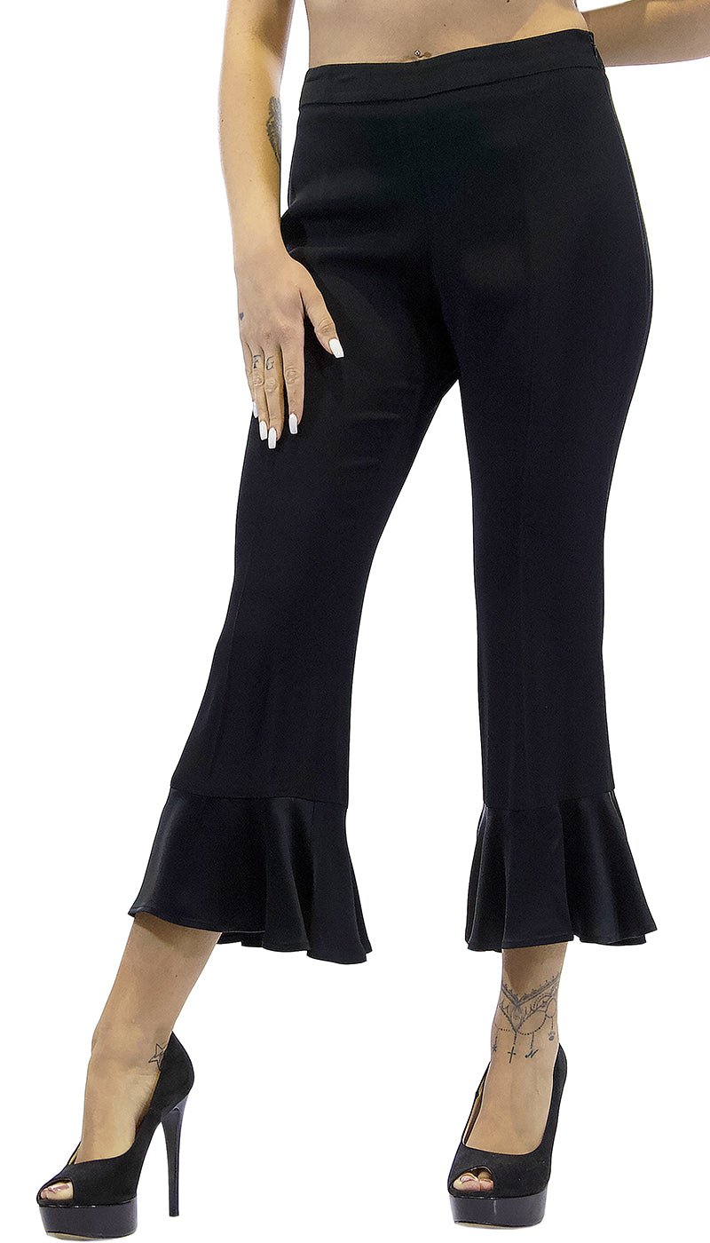 Twinset Milano Pantalone donna cropped in envers satin. PA8281 Pantalone Donna - Boutique Luisa Trendy