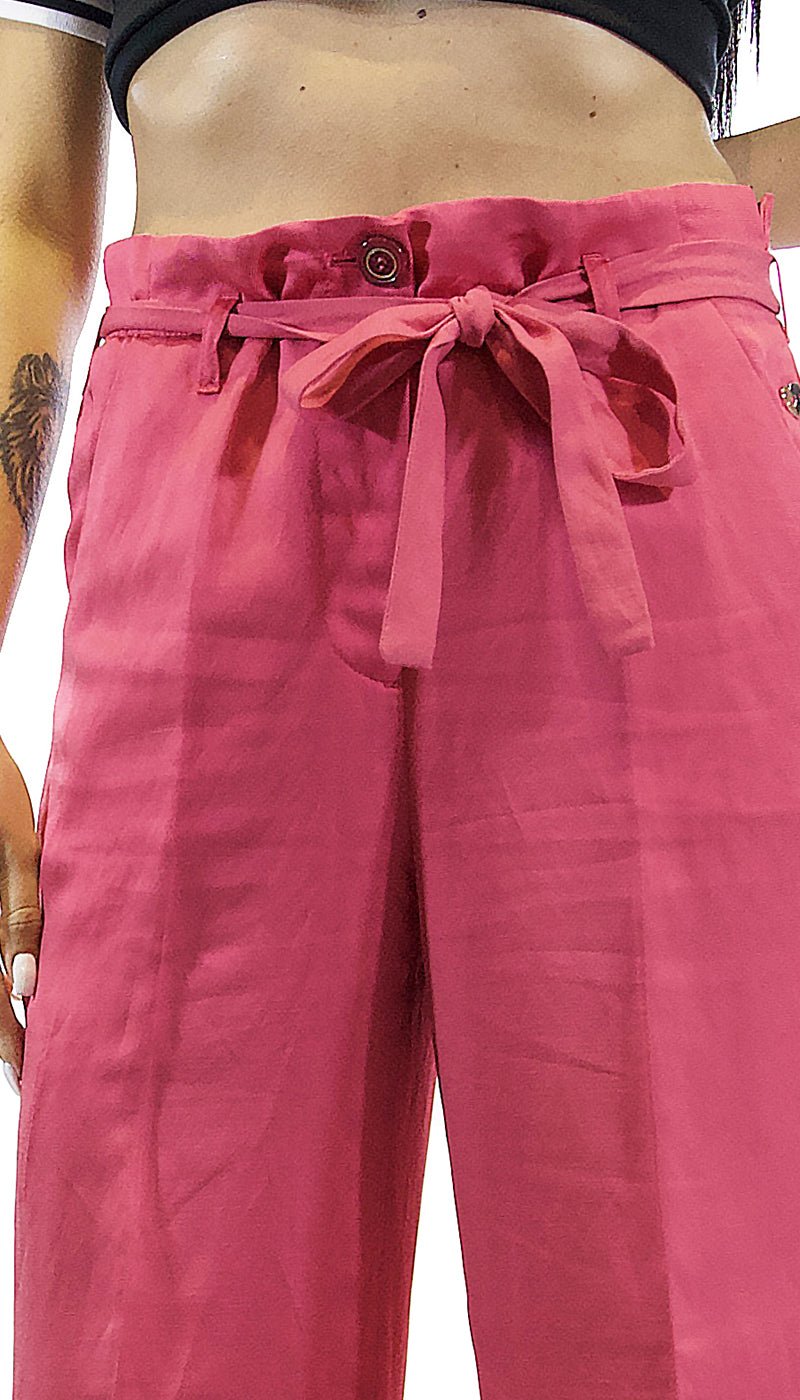 Twinset Milano Pantalone in lino envers satin. TS823P Pantalone Donna - Boutique Luisa Trendy