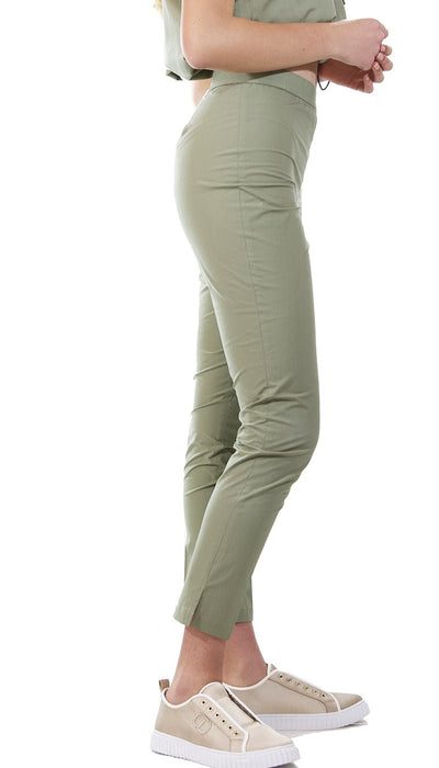 Twinset Milano Pantalone verde in popeline. 201TT2032 Pantalone Donna - Boutique Luisa Trendy