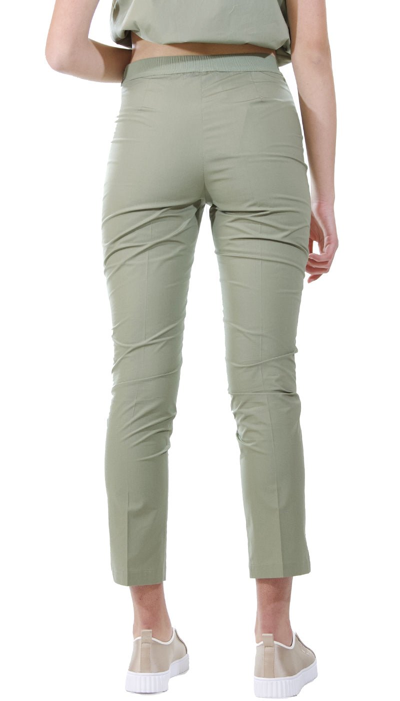 Twinset Milano Pantalone verde in popeline. 201TT2032 Pantalone Donna - Boutique Luisa Trendy