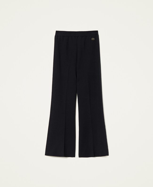 Twinset Milano Pantaloni flare in maglia Pantalone Donna - Boutique Luisa Trendy