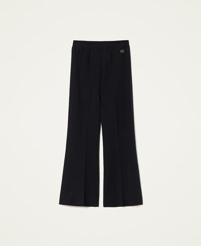 Twinset Milano Pantaloni flare in maglia Pantalone Donna - Boutique Luisa Trendy