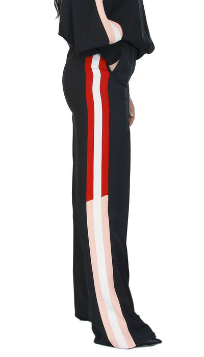 Twinset Milano Pantaloni in cady crêpe con bande Pantalone Donna - Boutique Luisa Trendy