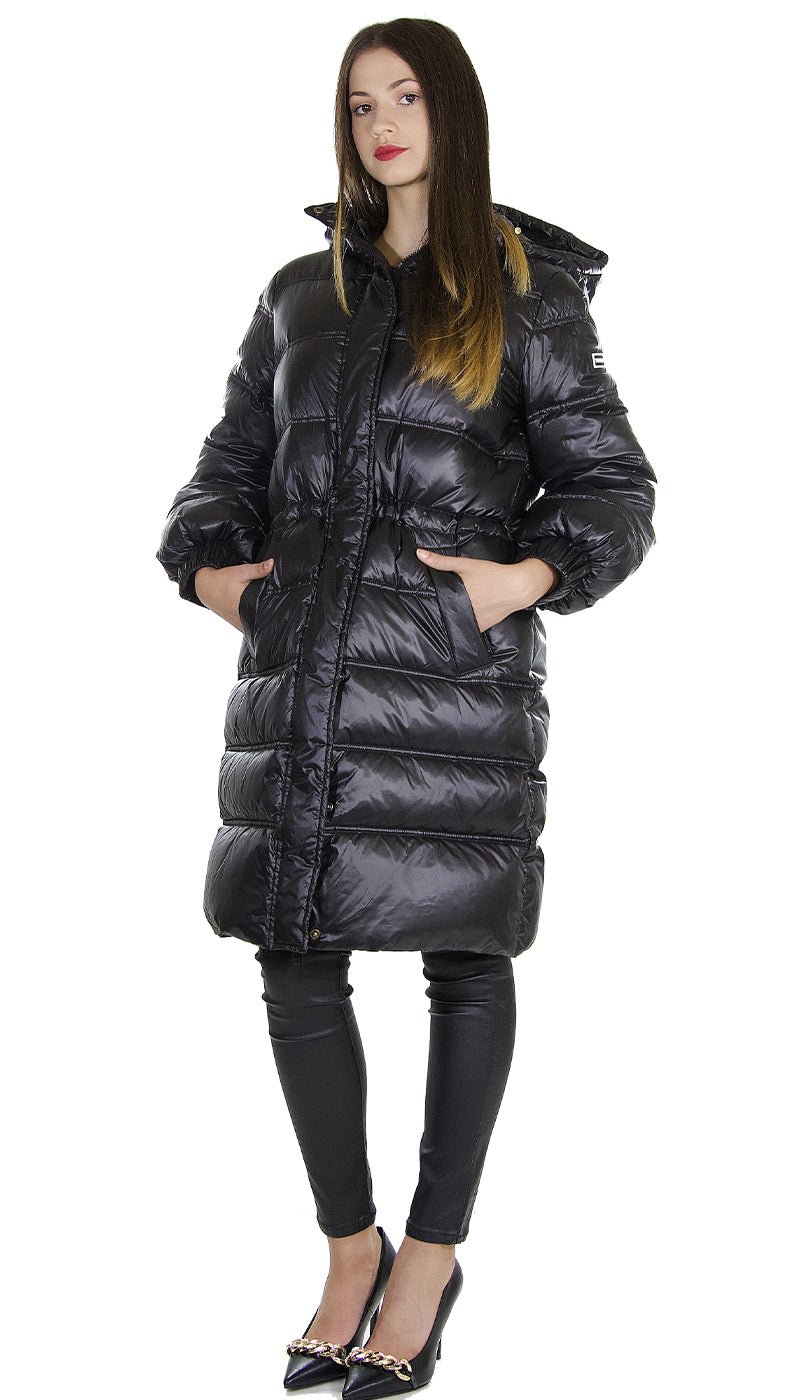 Twinset Milano Piumino lungo con cappuccio e logo. 212TP214G Capispalla Donna - Boutique Luisa Trendy