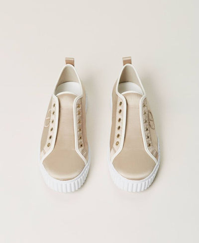 Twinset Milano Sneakers in raso con logo. 211TCT118 Scarpe - Boutique Luisa Trendy
