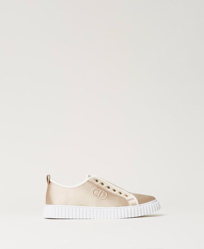 Twinset Milano Sneakers in raso con logo. 211TCT118 Scarpe - Boutique Luisa Trendy