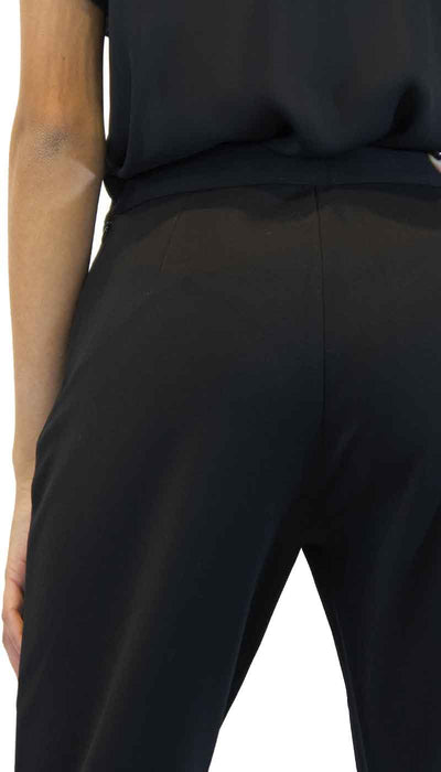 Twinset Pantalone donna nero in punto milano modello cropped. Art. 202ST2023 Pantalone Donna - Boutique Luisa Trendy
